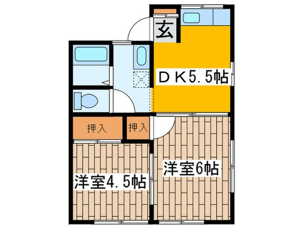 こびき台ハウスＢ棟の物件間取画像